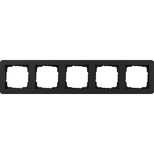 Gira Abdeckrahmen 5fach schwarz m 0215153